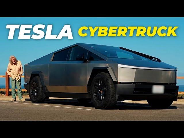 Джеймс Мей нарешті сів за кермо Tesla Cybertruck