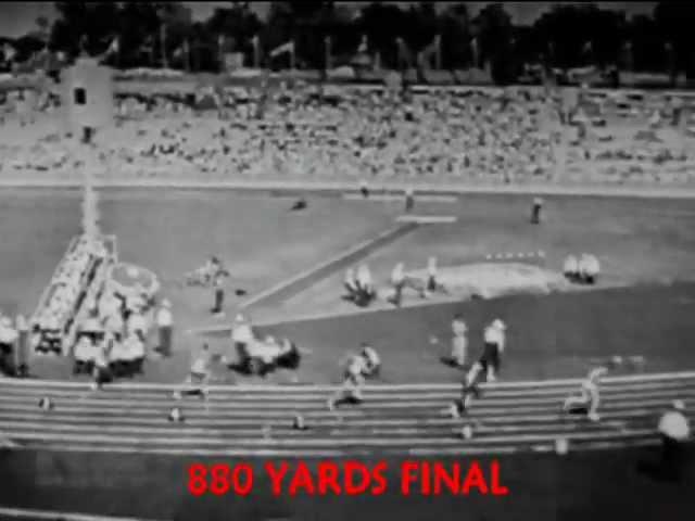 Peter Snell-880yds./Mile Double.1962 Commonwealth Games, Perth,Australia