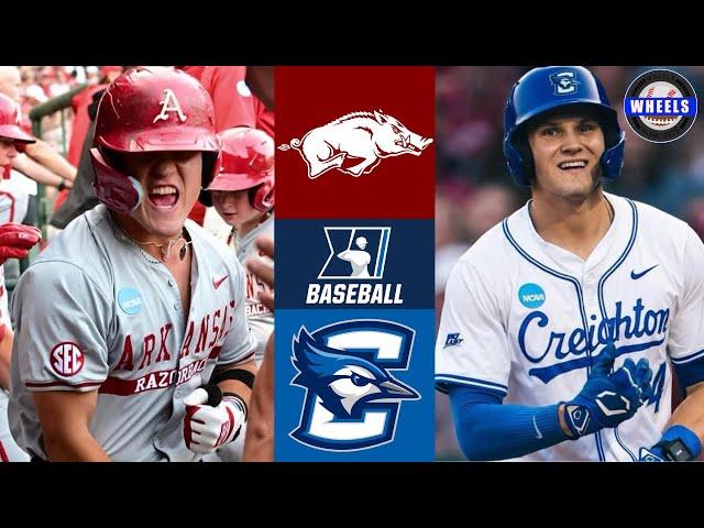 #3 Arkansas vs Creighton | Regionals Winners Bracket |2025 College Baseball Highlights