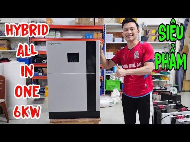 66tr Sở Hữu Full Combo Hybrid Siêu Phẩm Eco Beast 6kw + 12 tấm Pin Mặt Trời 585w @LUXPOWERTEK