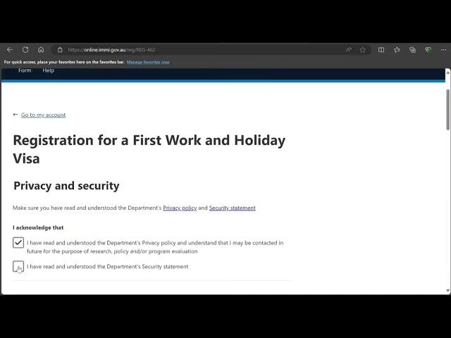 How To Submit Pre-Registration For Australia First Work and Holiday Visa Subclass 462 Step By Step