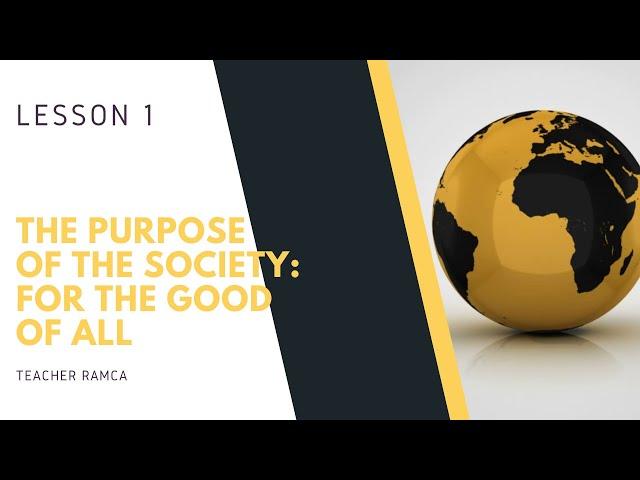 Christian Values/ESP Lesson 1