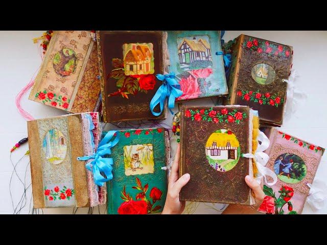 handmade cottage core fairytale junk journals 