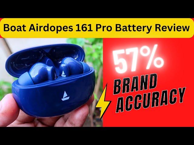 Boat Airdopes 161 Pro Battery Review - Boat Earbuds Charging Time & Playtime Hours