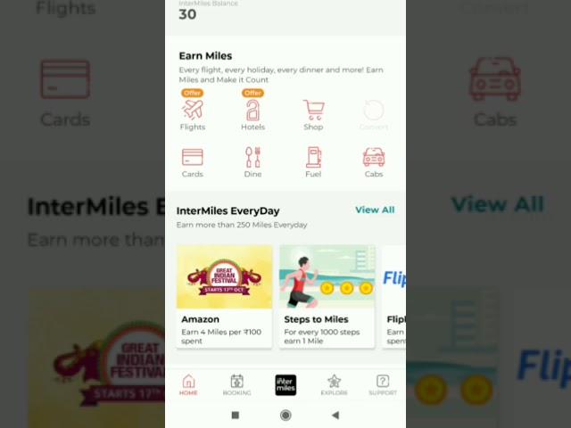 Intermiles App - Walk and Play Games to Earn Free Gift Cards