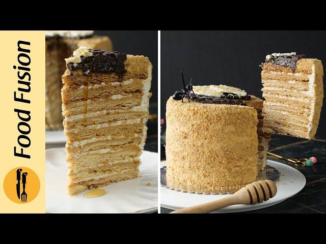 Honey Cake Recipe by Food Fusion