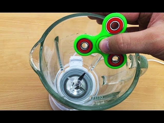 EXPERIMENT BLENDER vs FIDGET SPINNER TOY (55,455 RPM)