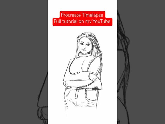 procreate Timelapse High quality #shorts #procreatetips #timelapse #digitalart