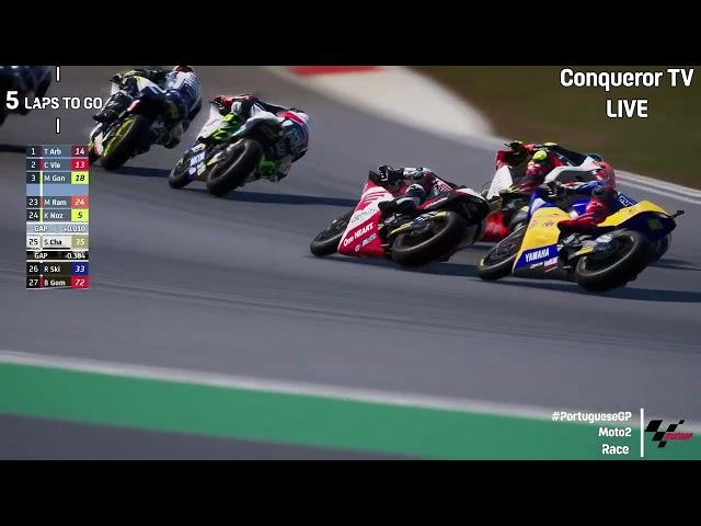 Somkiat Chantra Vs Celestino ViettiRace Moto2 Portimao #PortugueseGP 2025