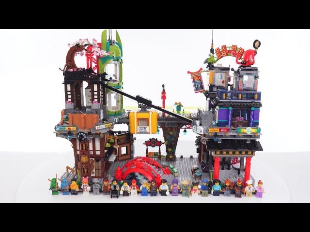 LEGO Ninjago City Markets independent fan review! 6100+ pieces, 21 minifigs