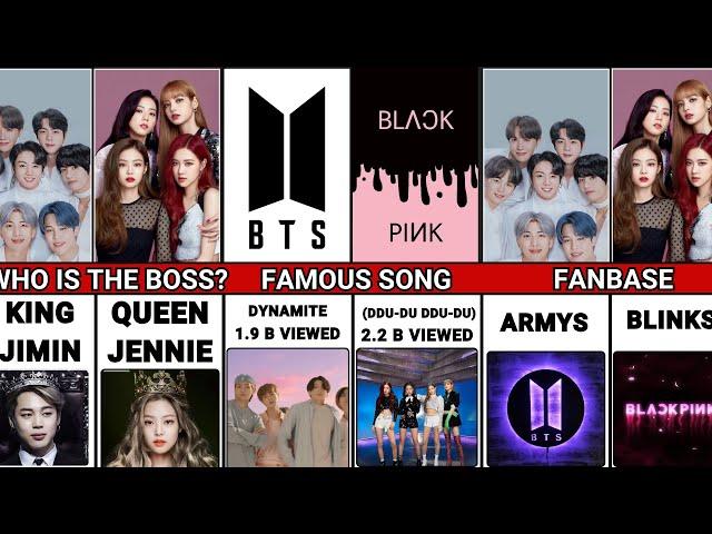 BTS VS BLACKPINK Comparison - ARMYS VS BLINKS - Shocking Facts - FAQ