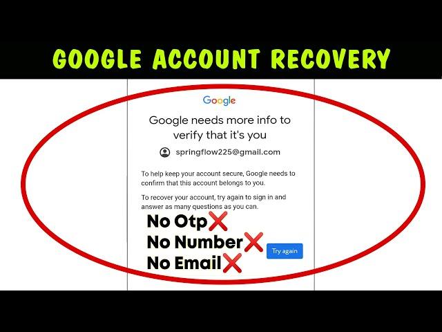 Gmail account recovery 2024 || How to recover Gmail account || Google account recovery