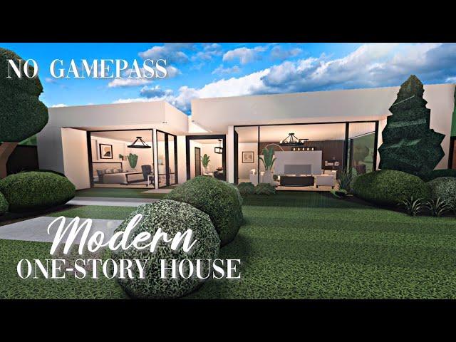 Roblox Bloxburg - No Gamepass Modern One-Story House - Minami Oroi