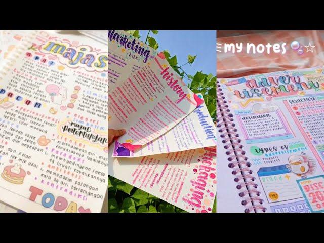 Aesthetic Note Taking TikTok Compilation