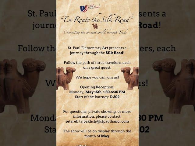 The Silk Road - Elementary Art Show 2023
