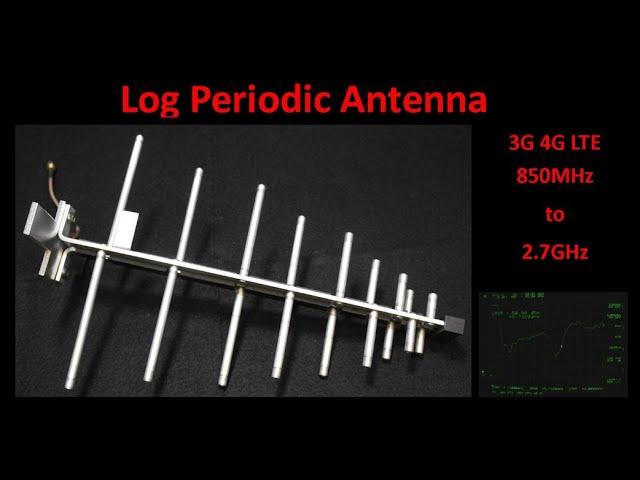 Log Periodic Antenna 3G 4G LTE 850MHz to 2.7GHz