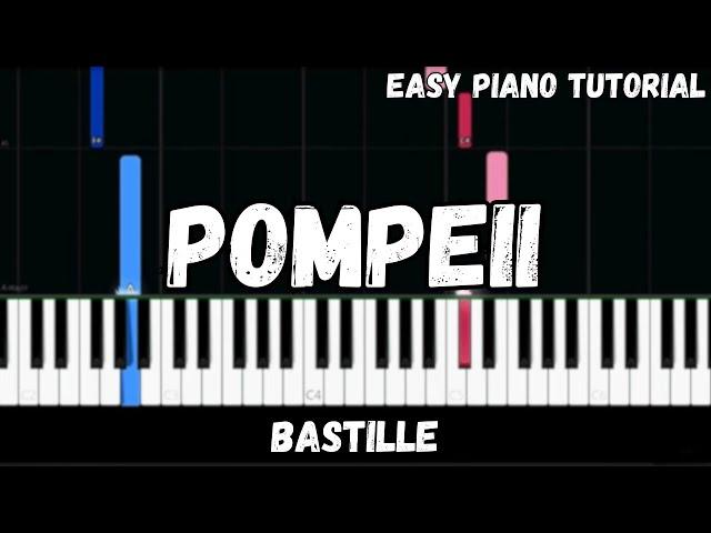 Bastille - Pompeii (Easy Piano Tutorial)