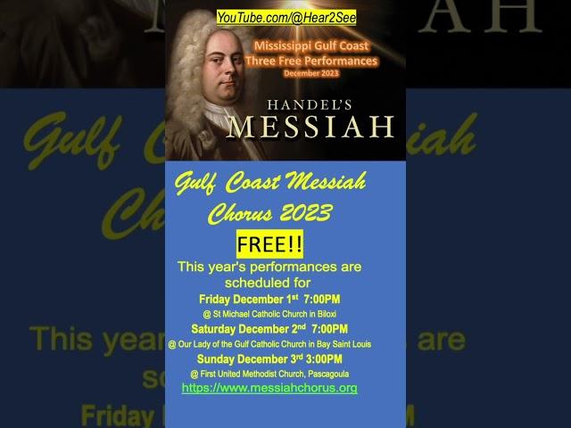 FREE Performances by the Gulf Coast Messiah Chorus 2023!  #christmas  #travel    #explore    #music