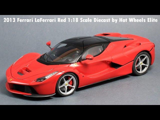 2013 Ferrari LaFerrari Red 1:18 Scale Diecast Hot Wheels Elite