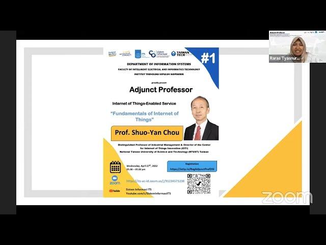 Lecture Series from Adjunct Professor 2022 #1 - Prof. Shuo-Yan Chou