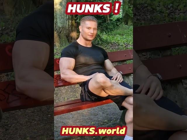 HUNKS Beautiful Smile At The Park  SynthWave, Retro Beats  Bodybuilding, Exercise, Workout Music