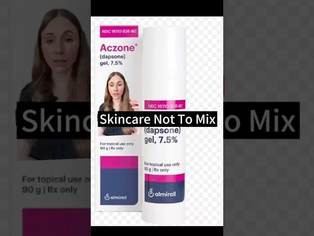 Skincare Not To Mix #dermatologist