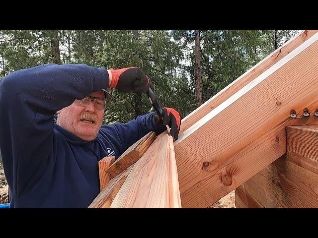 Installing tongue and groove roofing - Build your own house