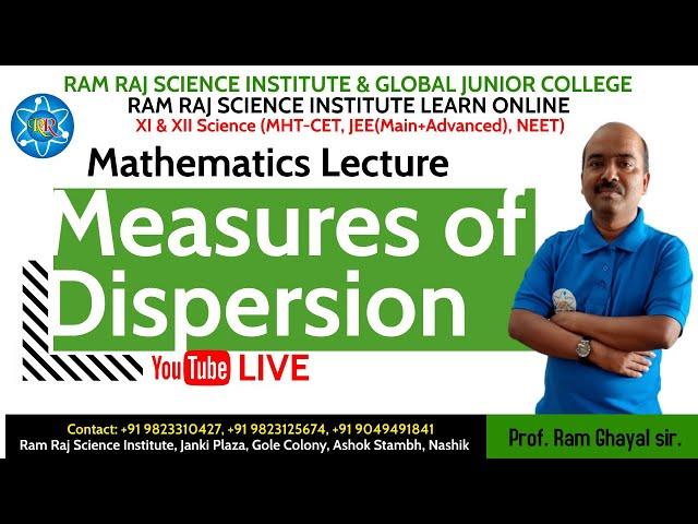 Mesure of dispersion -11th - maths - Maharashtra Board