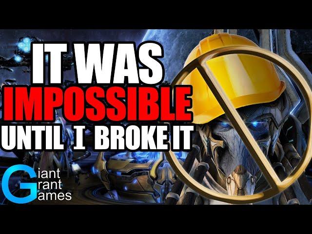 I Broke Starcraft 2 Because Legacy of the Void Without Building Anything Is Too Hard.