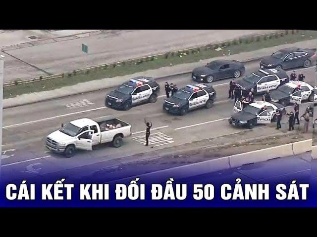 50 Cảnh Sát Mỹ và SWAT Rượt Đuổi Tội Phạm Cướp Xe Bỏ Chạy và Cái Kết Khi Đối Đầu Cảnh Sát