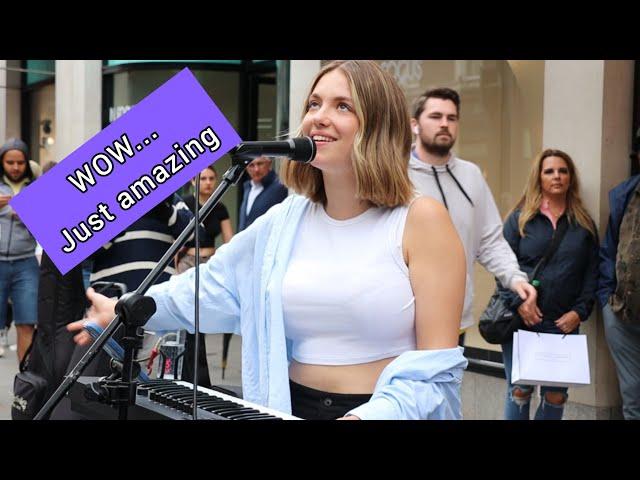 Guy TIPPED $100 for this PERFORMANCE!! ABBA - S.O.S. | Allie Sherlock cover & Zoe Clarke