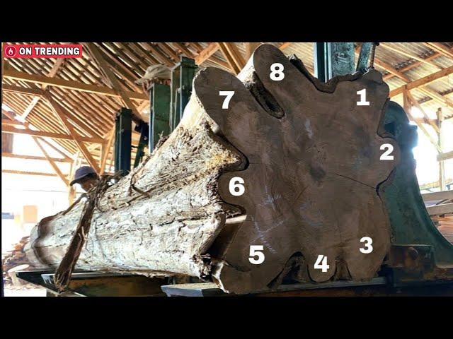 8 Segments of the World's Rare Teak Wood: Manufacturing Process for Making Joglo Beams