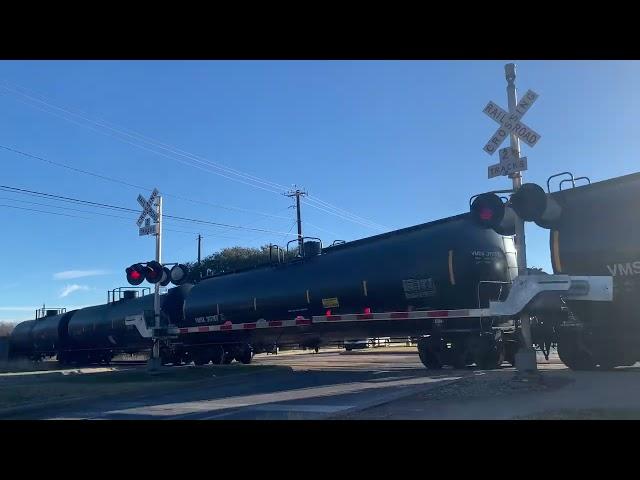 Southbound Union Pacific mix freight train at dittmar road in Austin Texas