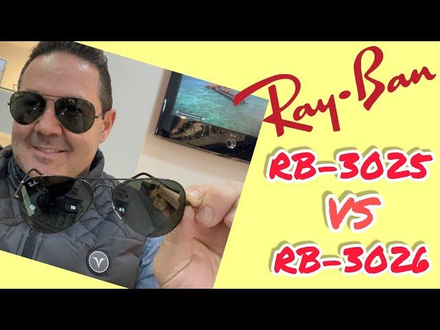 Óculos Ray Ban 3025 Vs Ray Ban 3026 o aviador #verbim #rayban