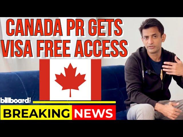 Latest Update April 2022 Canada Permanent Resident PR Card provides visa free access to 23 countries