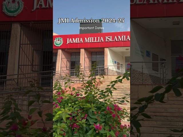 JMI Admissions 2024-25 | JMI Entrance Exam 2024 #jmi #jmiadmission