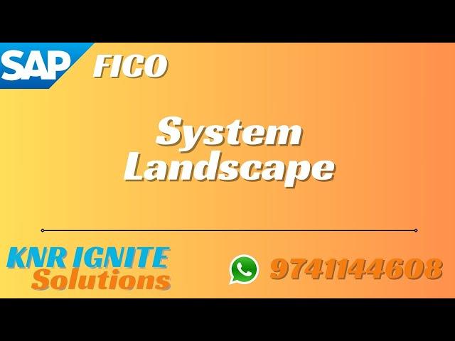 System Landscape
