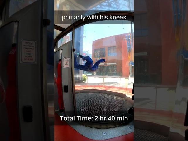 indoor skydiving knee flares