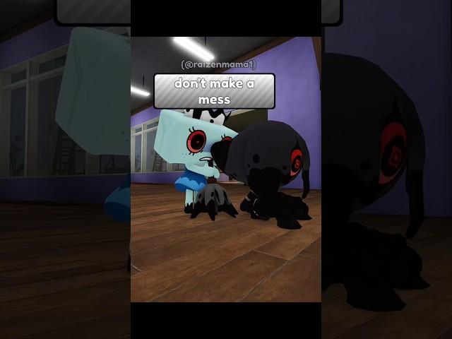 blot is making a mess in front of tisha and then this happened  #dandysworld #blot