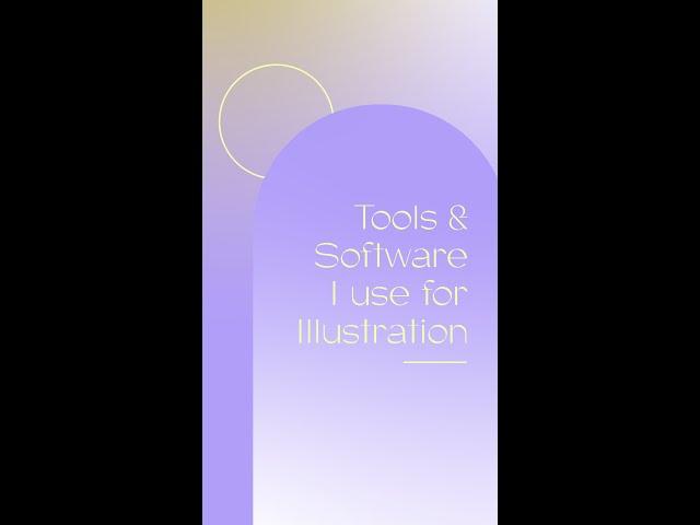 Tools and Software I use for my Illustrations #Shorts