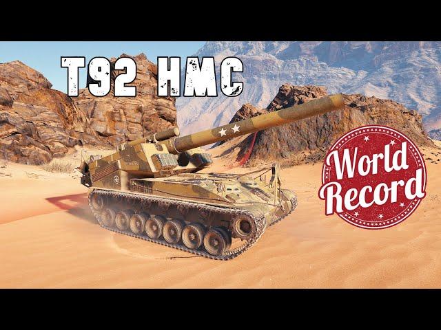 World of Tanks T92 HMC - 1 Kills 8K Damage | NEW WORLD RECORD !