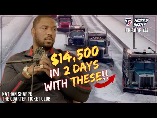 SNOWFALL!! Dump Truck PLOW Makes $14,500 Dollars; In 2 Days & Why LESS Trucks Can Make MORE Money?