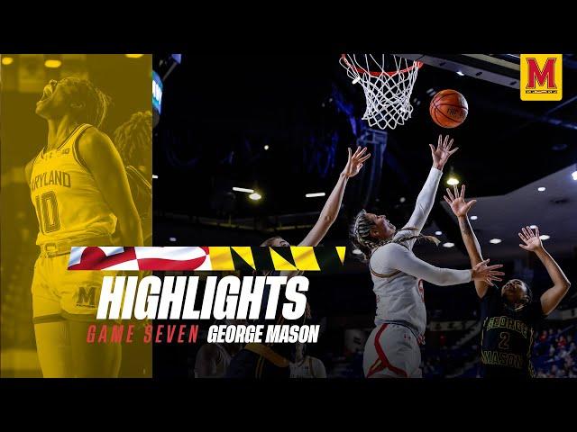 Maryland Women's Basketball Highlights | Maryland 66, George Mason 56