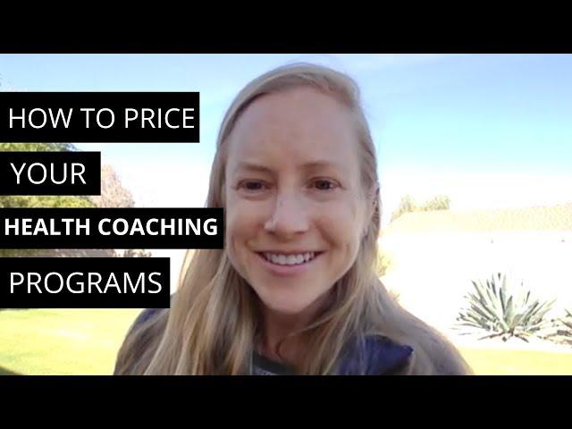 How to Price your Health Coaching Programs