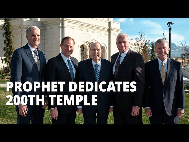 100-Year-Old Prophet Dedicates 200th Temple