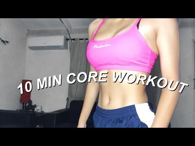 10 MINUTE AB/CORE WORKOUT | Follow along and get fit with me !