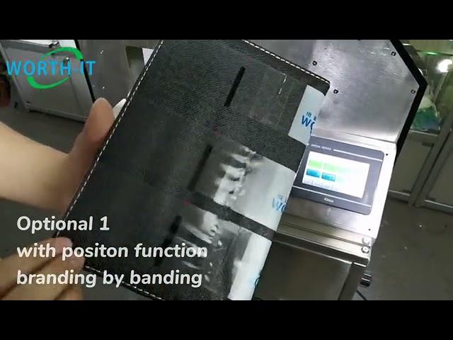 Positioning function banding machine, pre-print film, branding by banding, band packaging machine