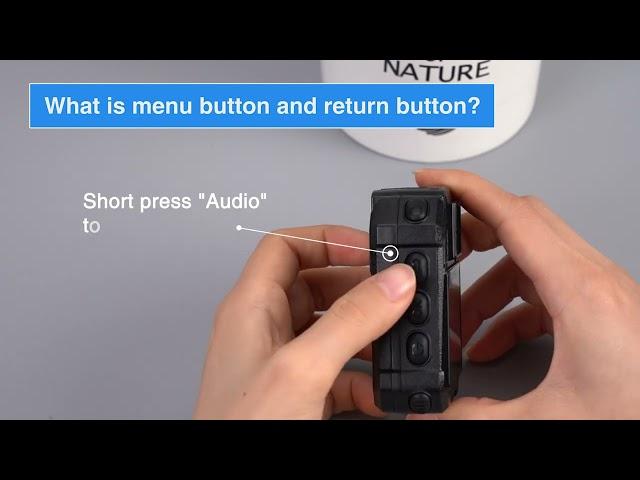 BOBLOV Q&A : Which are the Menu & Return Button of BOBLOV T5 Body Camera and How They Work?