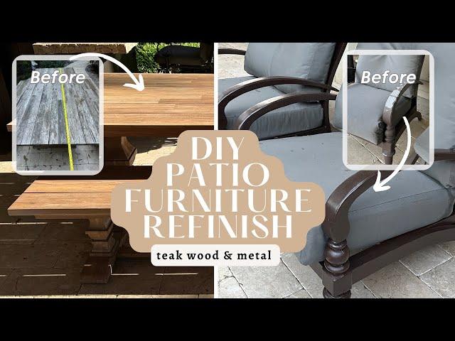 How To Refresh Outdoor Patio Furniture | DIY Furniture Refinish