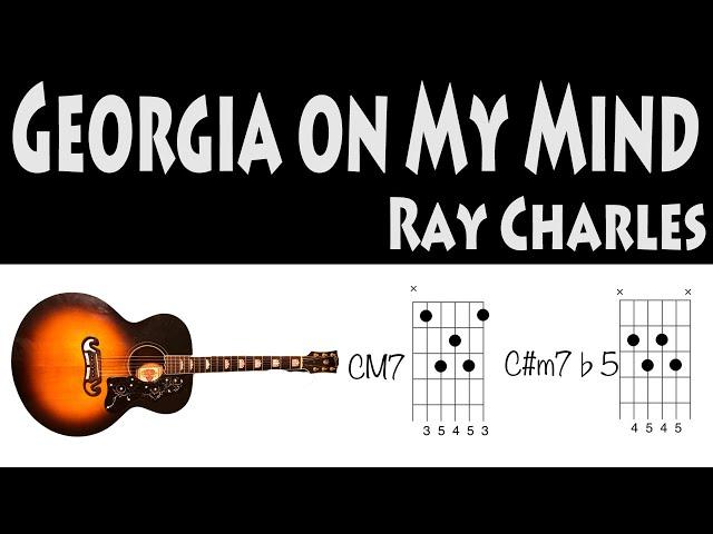 Georgia on My Mind Guitar Chords Ray Charles